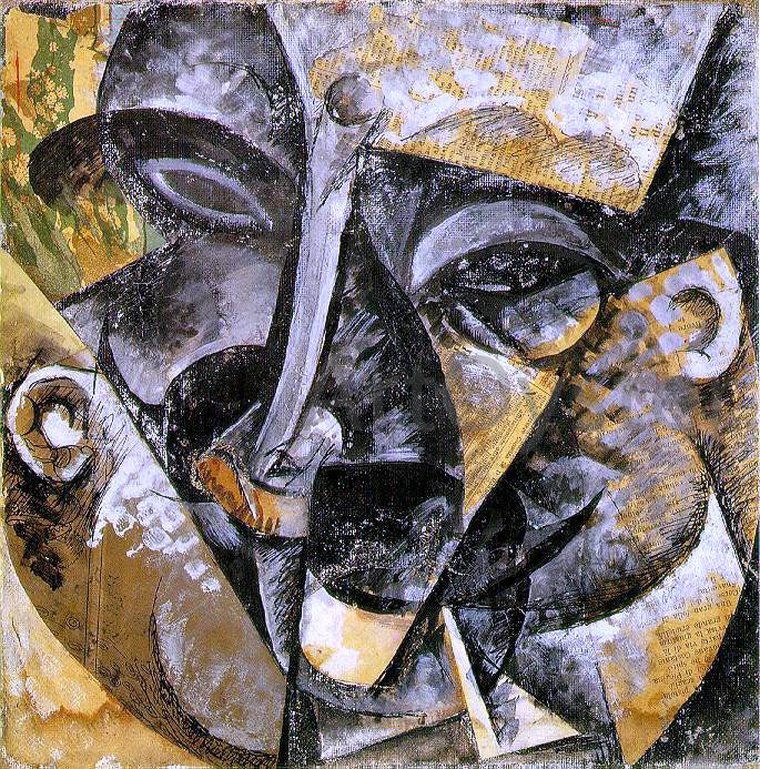 Umberto Boccioni Dynamism of a Man's Head - Hand Painted Oil Painting