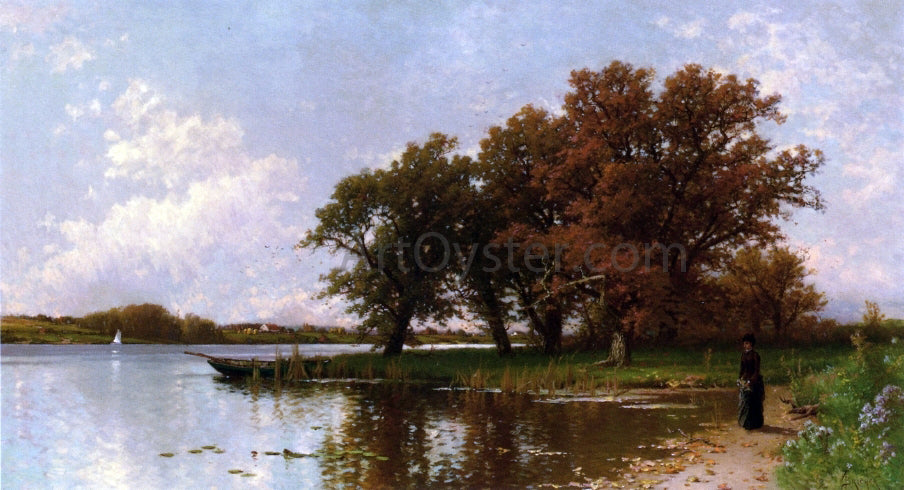  Alfred Thompson Bricher Early Autumn on Long Island - Hand Painted Oil Painting