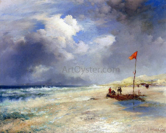  Thomas Moran East Hampton Beach - Hand Painted Oil Painting