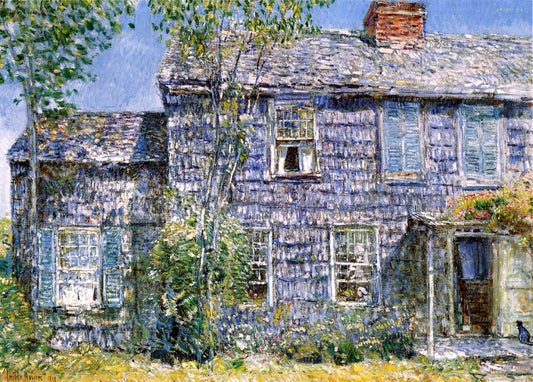  Frederick Childe Hassam East Hampton, L.I. (also known as Old Mumford House) - Hand Painted Oil Painting