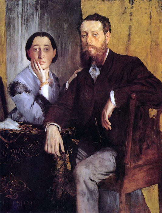  Edgar Degas Edmond and Therese Morbilli - Hand Painted Oil Painting