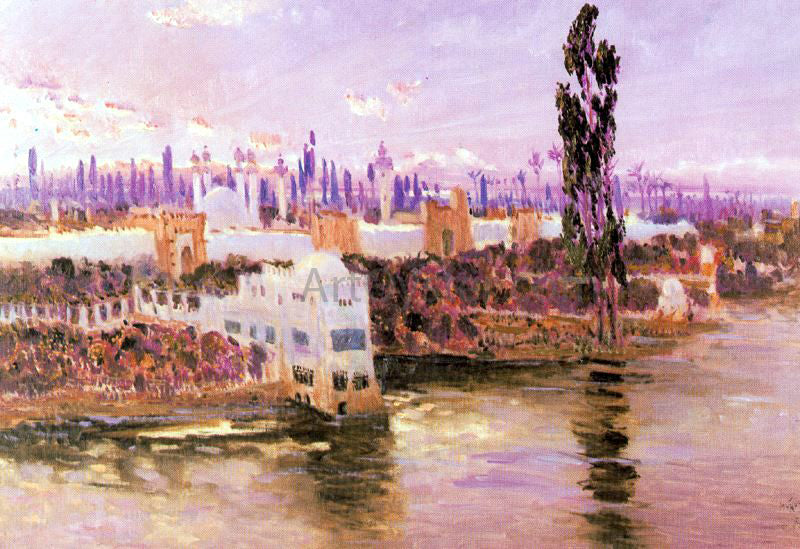  Antonio Munoz Degrain El Bosforo, Constantinopla a Orillas del Bosforo - Hand Painted Oil Painting