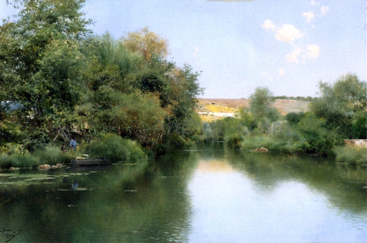  Emilio Sanchez-Perrier El Rialaje (also known as Alcala) - Hand Painted Oil Painting