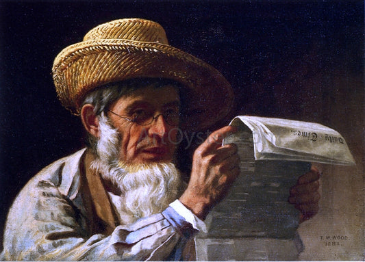  Thomas Waterman Wood Election Returns - Hand Painted Oil Painting