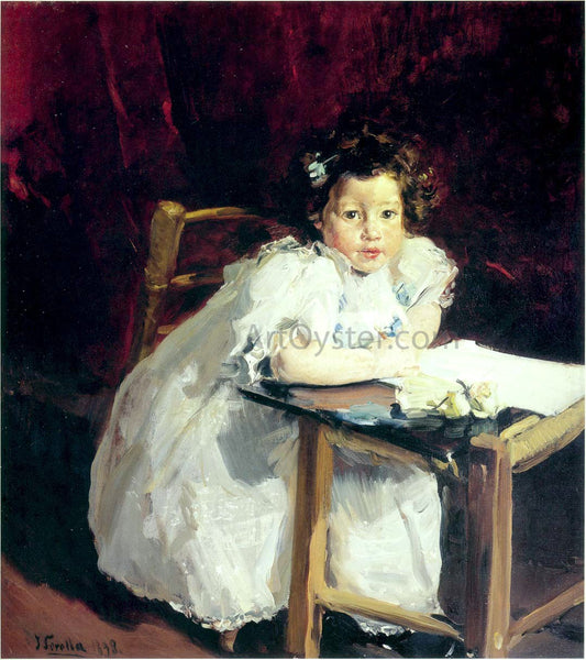  Joaquin Sorolla Y Bastida Elena at Her Desk - Hand Painted Oil Painting