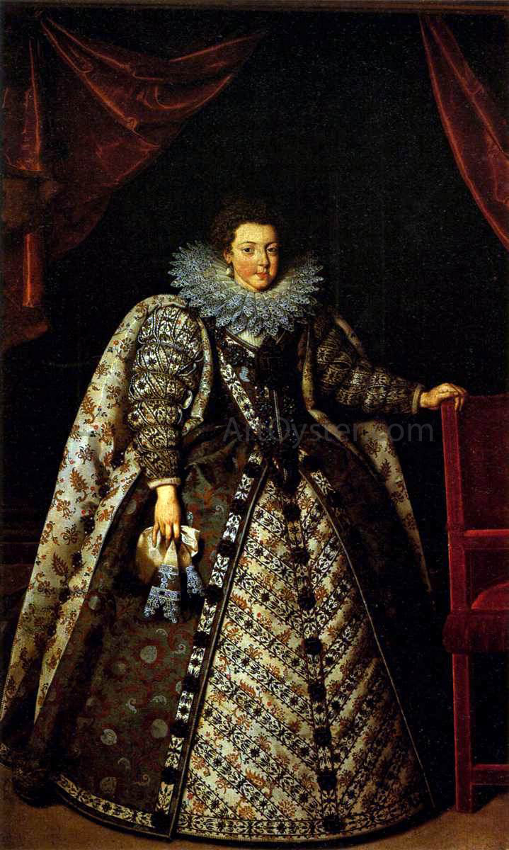  The Younger Frans Pourbus Elizabeth of France - Hand Painted Oil Painting