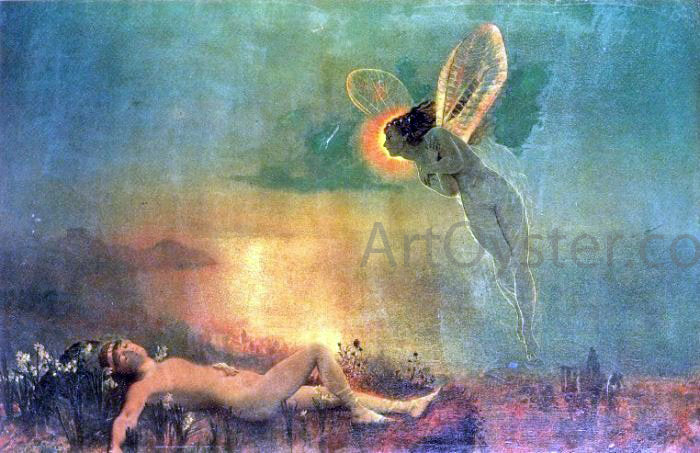  John Atkinson Grimshaw Endymion on Mount Latmus - Hand Painted Oil Painting