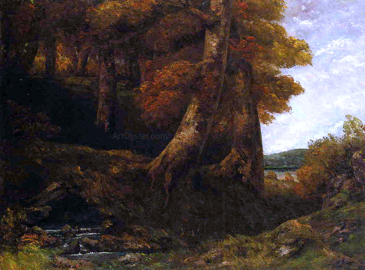  Gustave Courbet Entering the Forest - Hand Painted Oil Painting