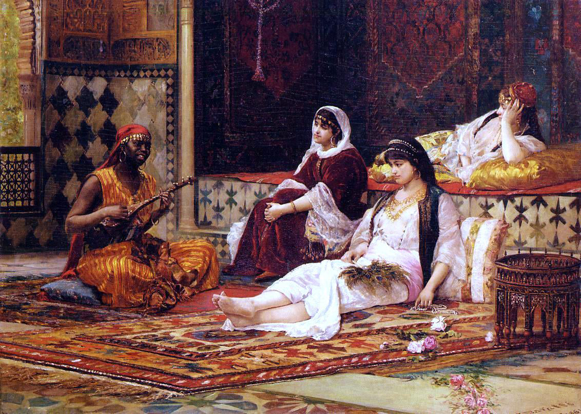  II Titian Ramsey Peale Entertaining the Favorites - Hand Painted Oil Painting