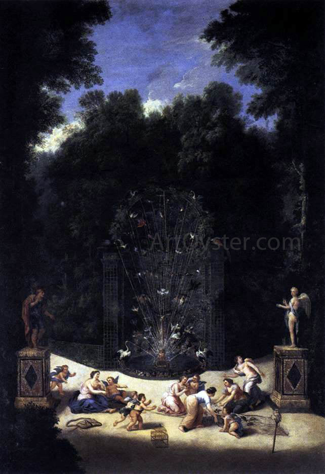  II Jean Cotelle Entrance to the Maze - Hand Painted Oil Painting