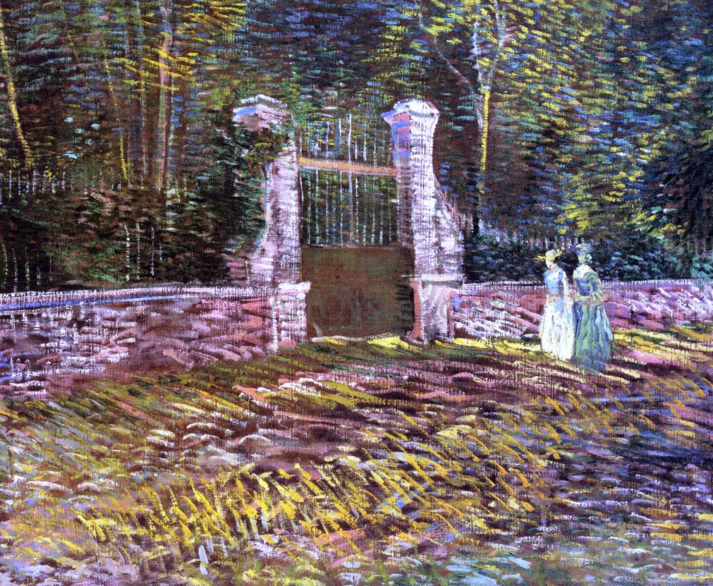  Vincent Van Gogh Entrance to the Park at Voyer-d'Argenson in Asnieres - Hand Painted Oil Painting