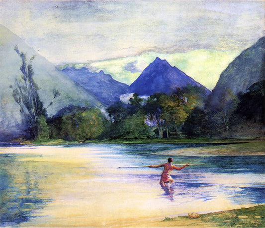  John La Farge Entrance to the Vai-Te-Piha River, Cook's Anchorage - Hand Painted Oil Painting