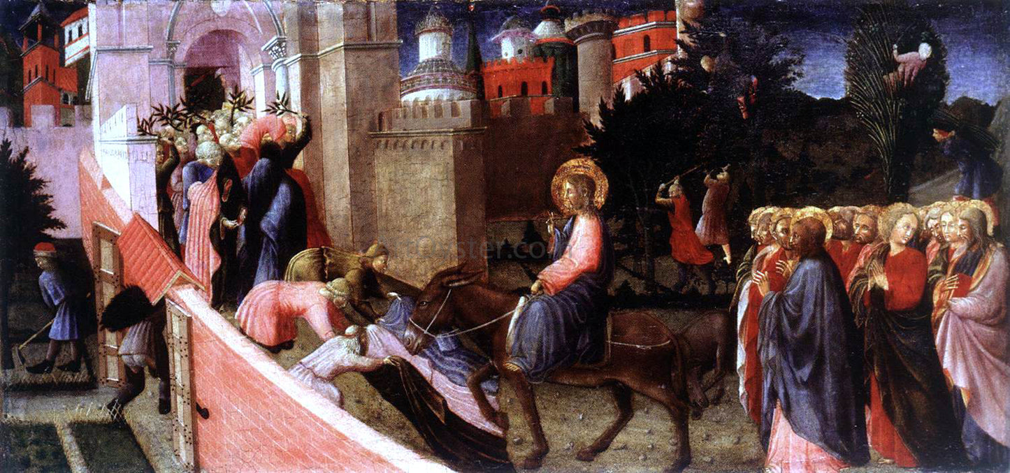  Pietro Di Giovanni d'Ambrogio Entry of Christ to Jerusalem - Hand Painted Oil Painting
