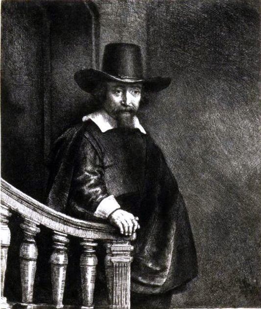  Rembrandt Van Rijn Ephraim Bonus, Jewish Physician - Hand Painted Oil Painting