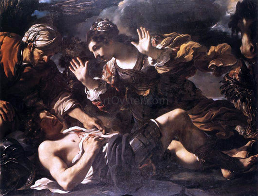  Guercino Ermina Finds the Wounded Tancred - Hand Painted Oil Painting