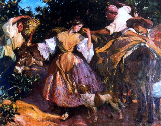  Mongrell Torrent Escena en el Campo - Hand Painted Oil Painting