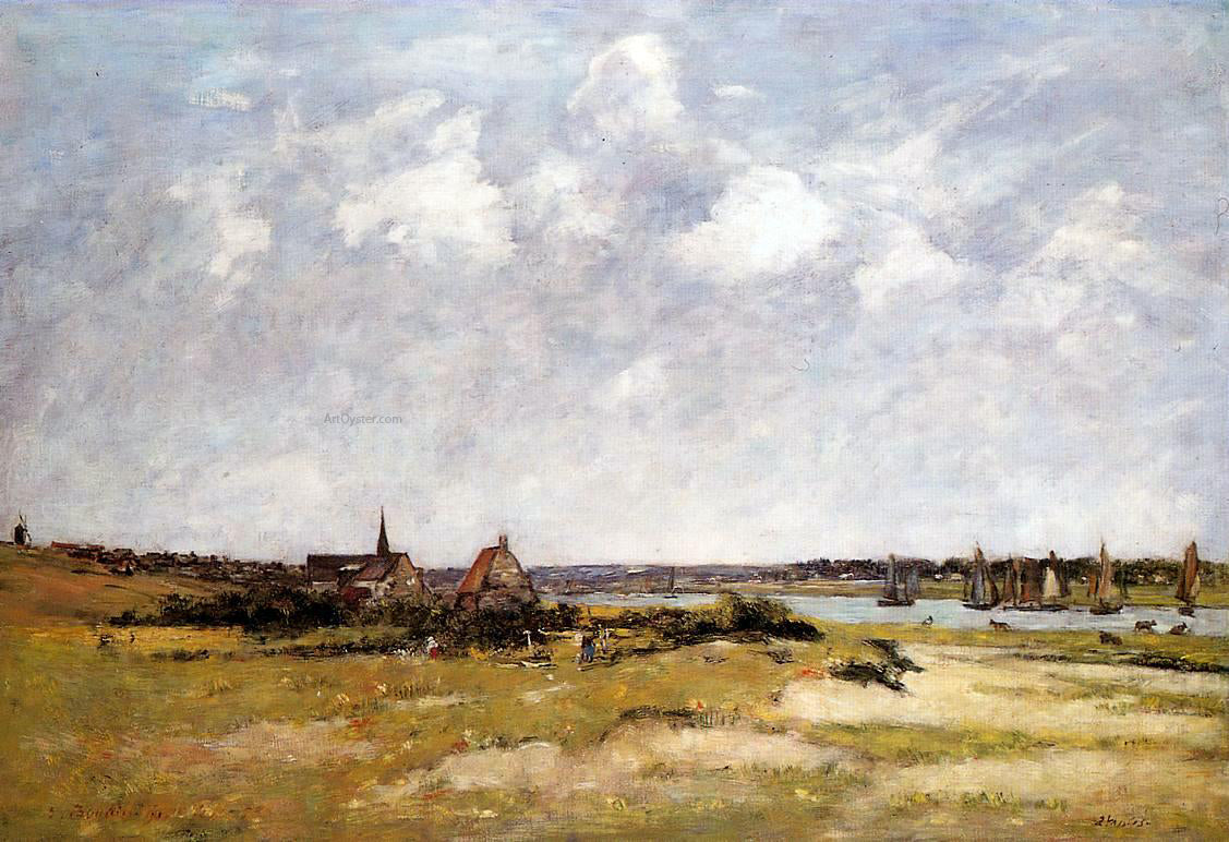  Eugene-Louis Boudin Etaples, La Canache, High Tide - Hand Painted Oil Painting
