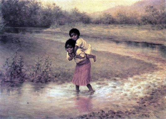  Grace Carpenter Hudson Eva and Greenie - Hand Painted Oil Painting