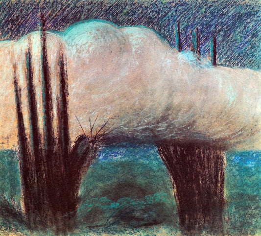  Mikalojus Ciurlionis Evening - Hand Painted Oil Painting