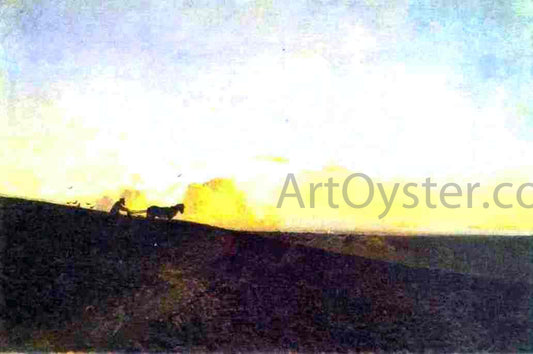  Isaac Ilich Levitan Evening in the Field - Hand Painted Oil Painting