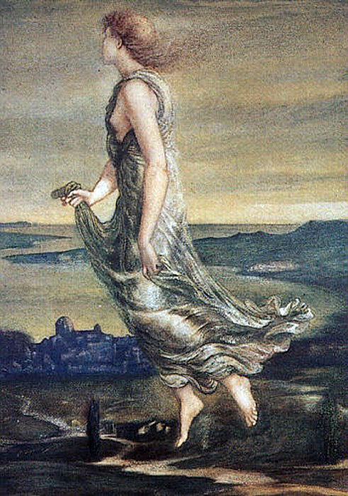  Sir Edward Burne-Jones Evening Star - Hand Painted Oil Painting