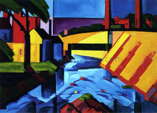  Oscar Bluemner Evening Tones (also known as Bronx River at Mr. Vernon) - Hand Painted Oil Painting