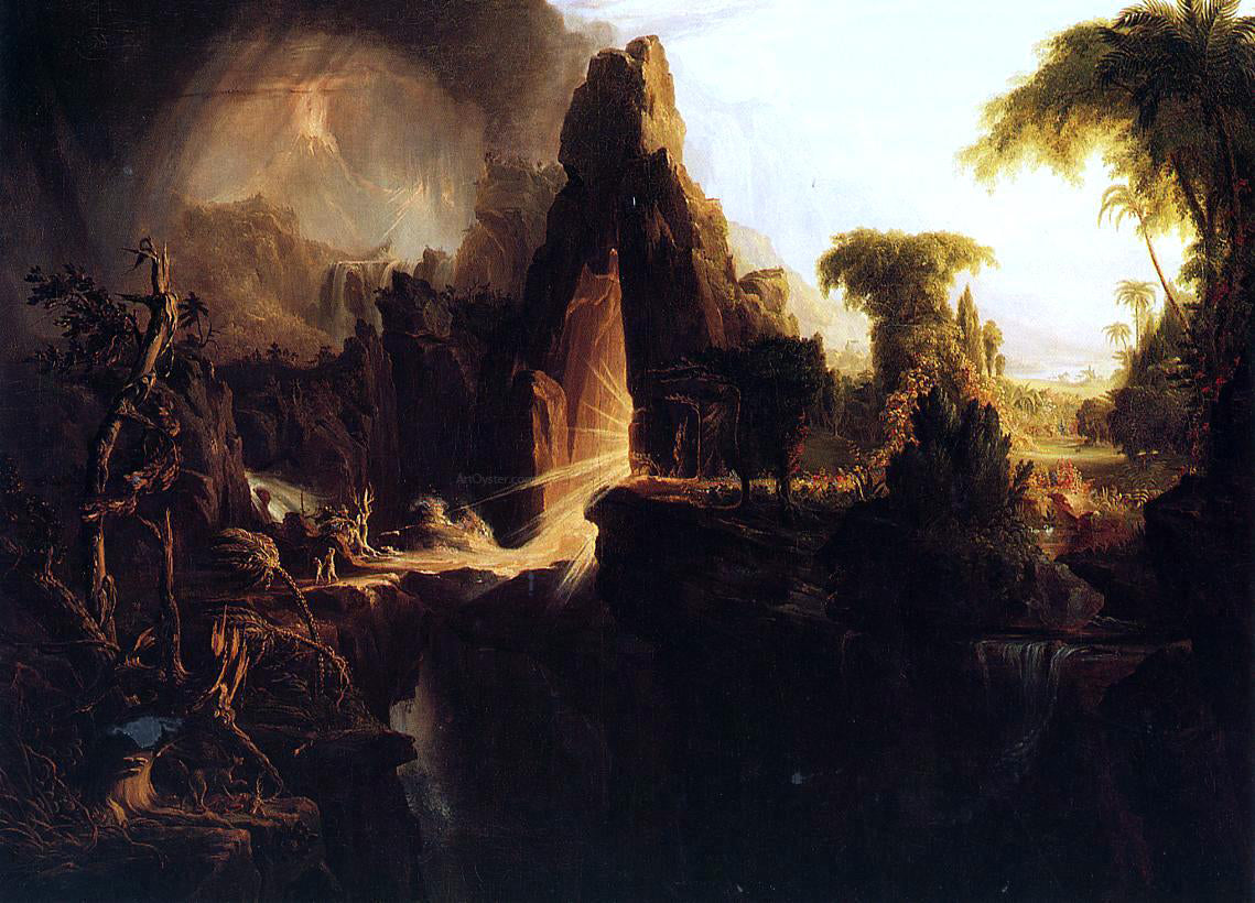  Thomas Cole Expulsion from the Garden of Eden - Hand Painted Oil Painting