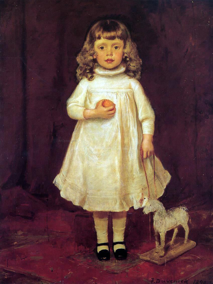  Frank Duveneck F. B. Duveneck as a Child - Hand Painted Oil Painting