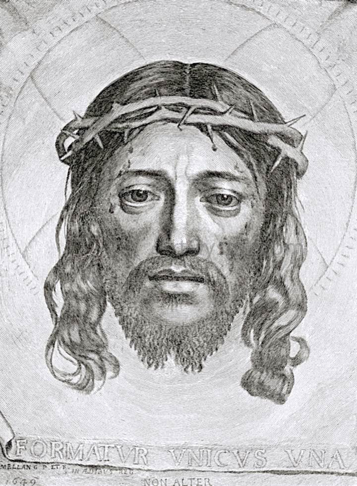  Claude Mellan Face of Christ - Hand Painted Oil Painting