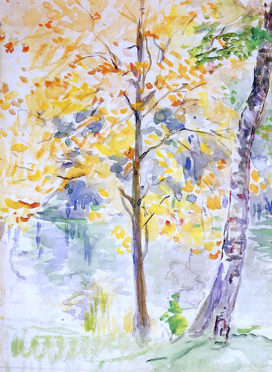  Berthe Morisot Fall Colors in the Bois de Boulogne - Hand Painted Oil Painting