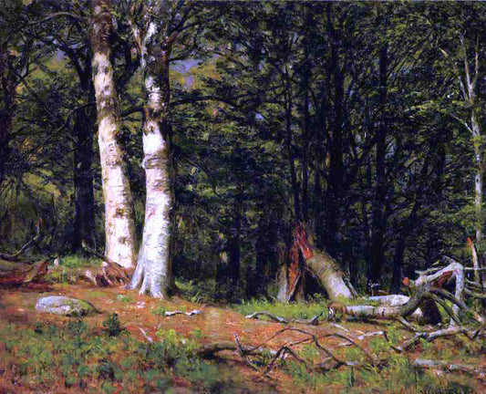  Thomas Worthington Whittredge Fallen Birch - Hand Painted Oil Painting