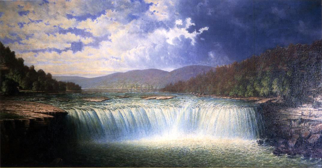  Carl Christian Brenner Falls of the Cumberland River, Whitley County, Kentucky - Hand Painted Oil Painting