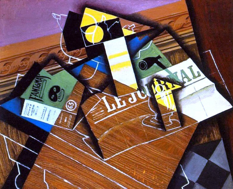  Juan Gris Fantomas - Hand Painted Oil Painting