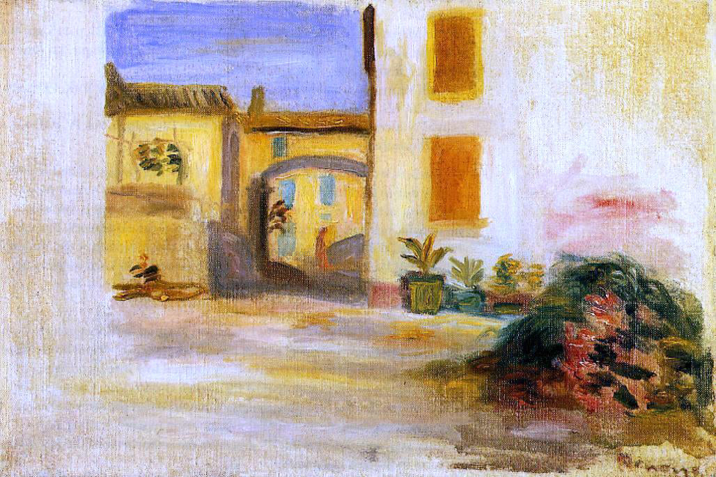 Pierre Auguste Renoir Farm Courtyard, Midday - Hand Painted Oil Painting