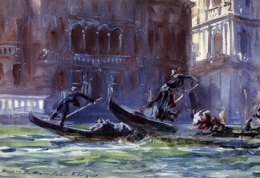  John Singer Sargent Festa della Regatta - Hand Painted Oil Painting