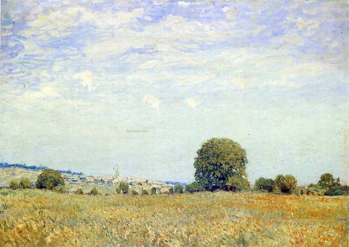  Alfred Sisley Fields at Saint Cloud - Hand Painted Oil Painting