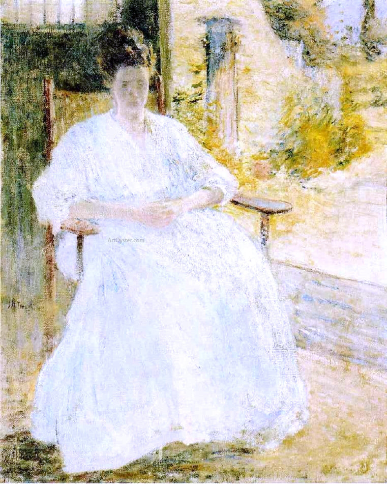  John Twachtman Figure in a Landscape - Hand Painted Oil Painting