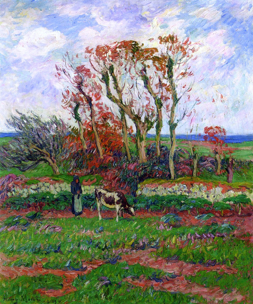  Henri Moret Finestere, Autumn - Hand Painted Oil Painting