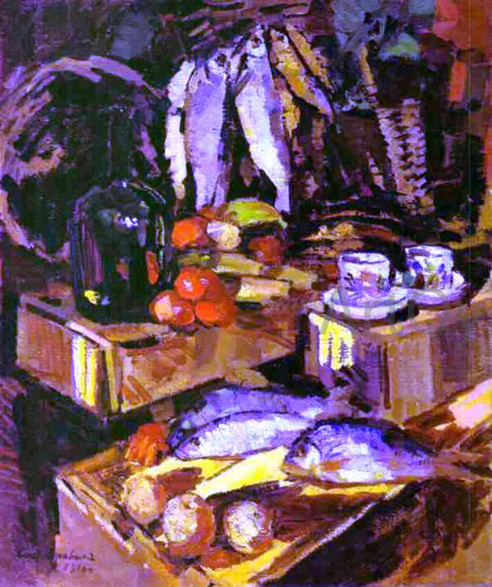  Constantin Alexeevich Korovin Fish - Hand Painted Oil Painting