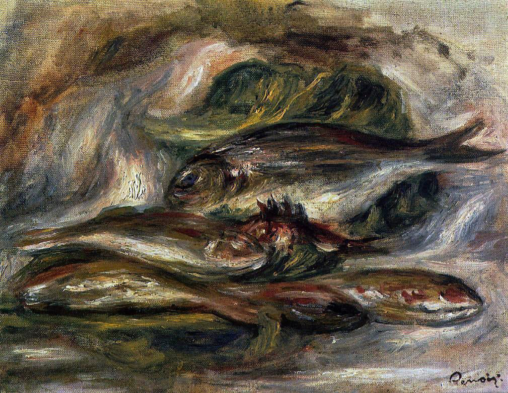  Pierre Auguste Renoir Fish - Hand Painted Oil Painting