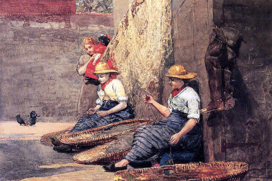  Winslow Homer Fishergirls - Hand Painted Oil Painting