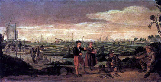  Arent Arentsz Fishermen and Farmers in a Landscape - Hand Painted Oil Painting