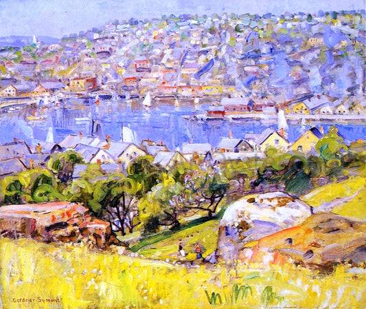  George Gardner Symons A Fishing Village, St. Ives - Hand Painted Oil Painting