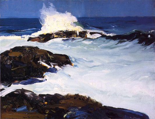  George Wesley Bellows Flaming Breakers - Hand Painted Oil Painting