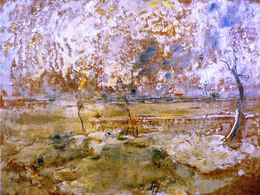  Jean-Francois Raffaelli Floods at Saint-Denis - Hand Painted Oil Painting