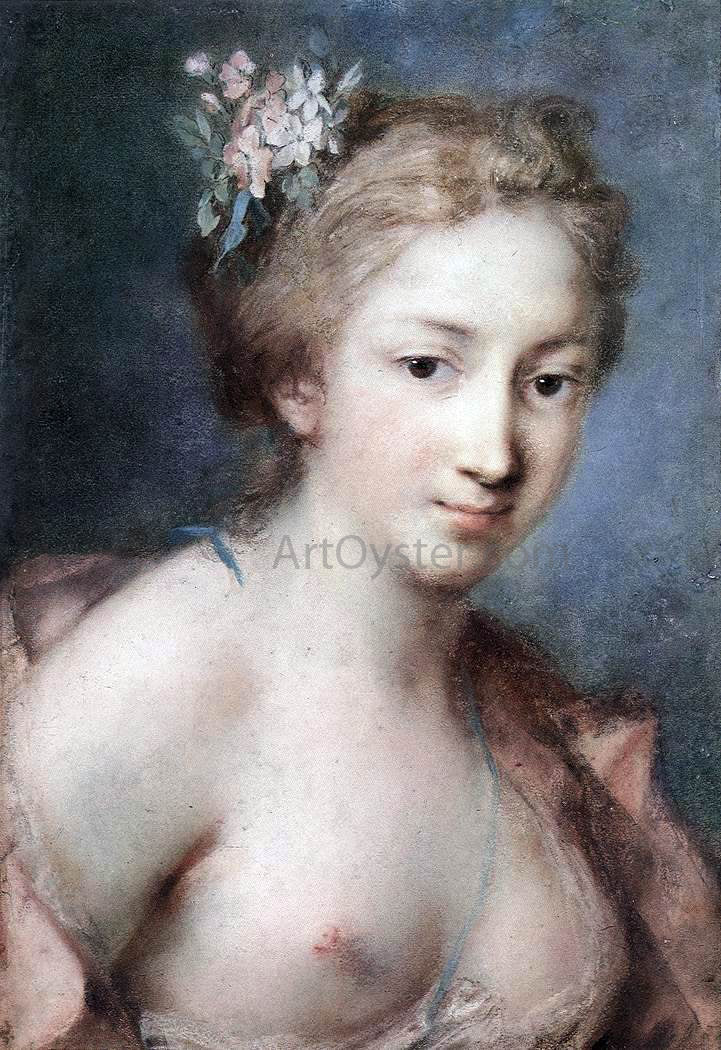  Rosalba Carriera Flora - Hand Painted Oil Painting