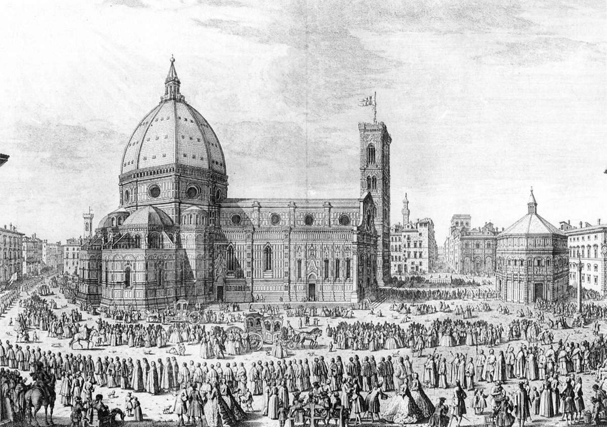  Giuseppe Zocchi Florence Cathedral - Hand Painted Oil Painting