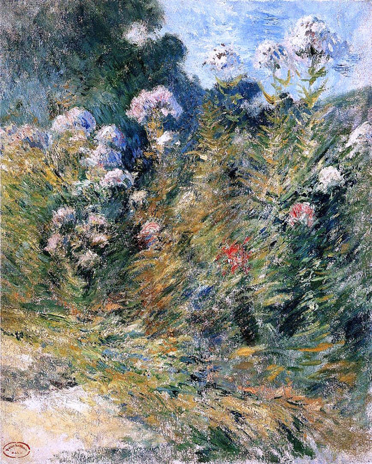  John Twachtman Flower Garden - Hand Painted Oil Painting