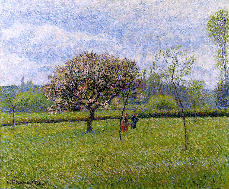  Camille Pissarro Flowering Apple Trees at Eragny - Hand Painted Oil Painting