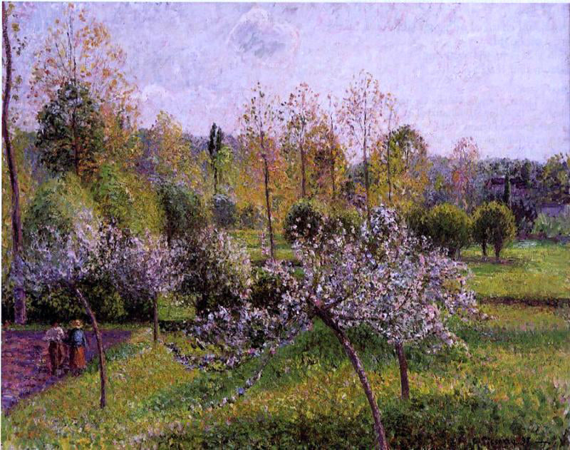  Camille Pissarro Flowering Apple Trees, Eragny - Hand Painted Oil Painting